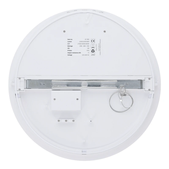 Led plafonnière Nomos Pro | Ø420 | 20-28-35W | CCT-switch | IP54 | Dimbaar - Image 2