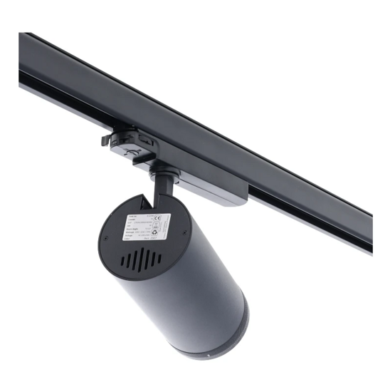 3-fase railspot | Zoomfunctie | 20-25-30W | CCT-switch | Zwart - Afbeelding 3