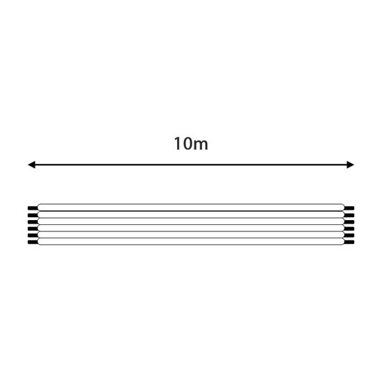 Ledstrip kabel | 6-aderig | 10M