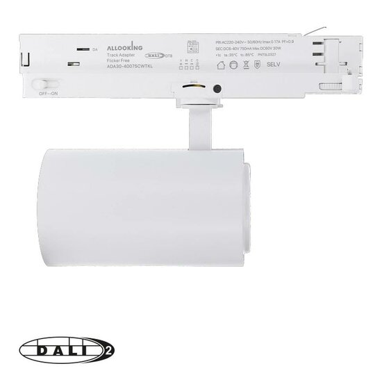 3-fase railspot Rosalin | DALI | 10-20-30W | Wit | CCT-switch – Bild 4
