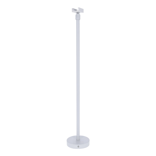 3-fase rail ophangsysteem draadstang 30 tot 60 cm | Wit | 2 stuks - Afbeelding 4
