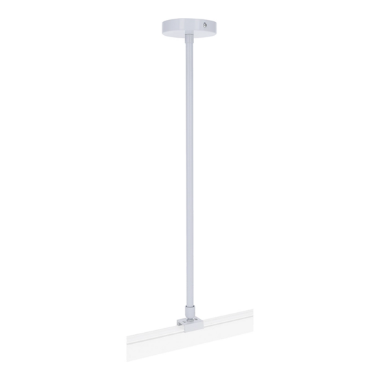 Wit draadstang ophangsysteem 30 tot 60 cm voor 3-fase rail