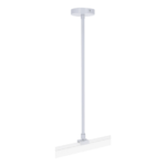 Wit draadstang ophangsysteem 50 tot 100 cm voor 3-fase rail
