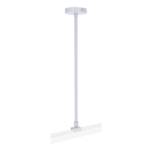 Wit draadstang ophangsysteem 50 tot 100 cm voor 3-fase rail