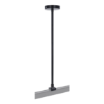 Zwart draadstang ophangsysteem 50 tot 100 cm voor 3-fase rail