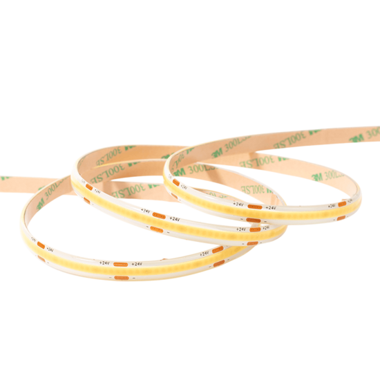 COB led strip 10mm | 3000K | 24V | 10W/m | 5M | free-cutable | IP65