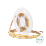 COB ledstrip 10mm - 6000K - 24V - 10W/m - 5M - vrij knipbaar - IP65