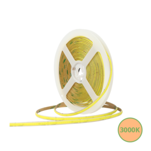 COB ledstrip 3mm - 3000K - 24V - 8W/m - 5M - 2cm knipbaar - IP20