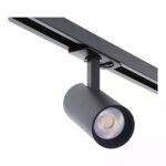 Zwarte dimbare 1-fase railspot Eros 10W met CCT-switch