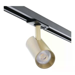 Messing dimbare 1-fase railspot Eros 10W met CCT-switch