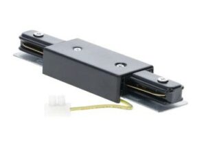 Matzwarte I-connector met middenvoeding voor 1-fase rail