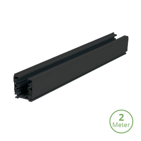 3-fase rail | 200 cm | Zwart