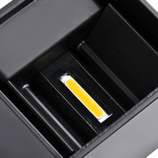 Led up-down light | 2x3W | Dim to Warm | Zwart