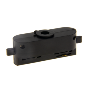 Compacte matzwarte adapter voor 1-fase railverlichting