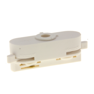 Compacte witte adapter voor 1-fase railverlichting