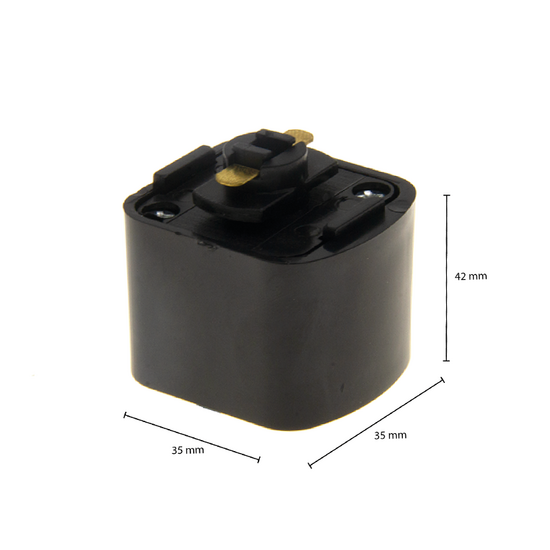 1-fase rail voedingadapter vierkant | Zwart - Image 3