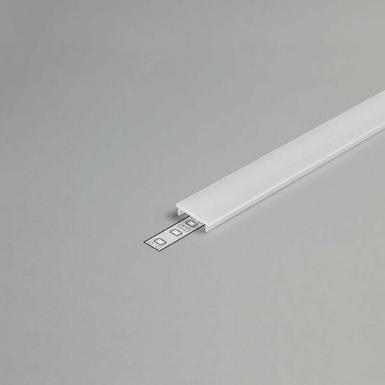 Clickable cover for square surface-mounted profile and recessed profile up to 10mm | 2M | White