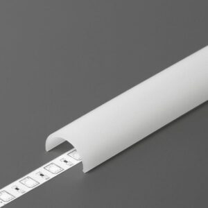 Klikbare cover tbv opbouwprofiel rond tot 12mm | 2M | Wit