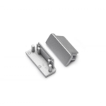 Eindkap tbv opbouwprofiel vlak tot 14mm | Zilver | 2 stuks
