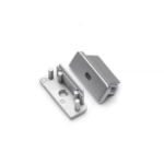 Eindkap met kabelopening tbv opbouwprofiel vlak tot 14mm | Zilver | 2 stuks