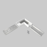 Hoekstuk tbv opbouwprofiel vlak tot 14mm | Wit