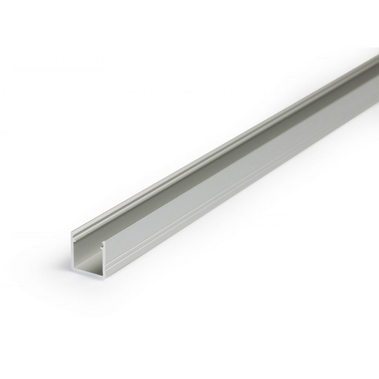 Ledstrip opbouwprofiel vierkant tot 10mm | 2M | Zilver