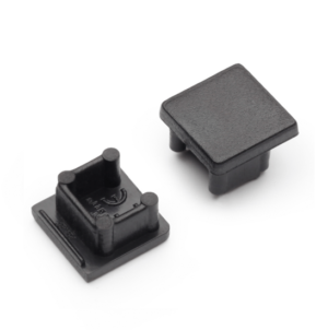 Eindkap tbv opbouwprofiel vierkant tot 10mm | Zwart | 20 stuks