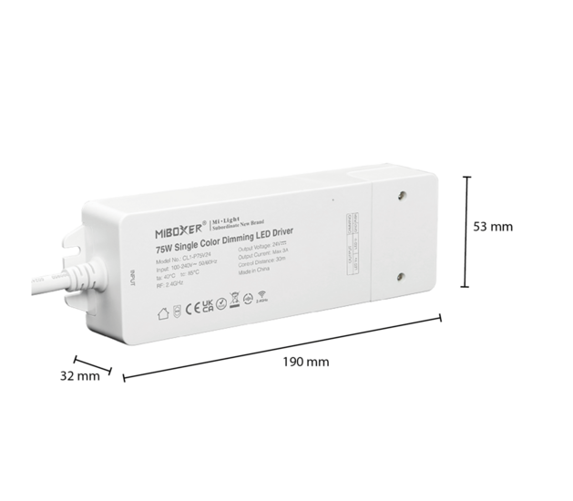 Slimme led driver | Single | 24V | 75W | Mi-Light