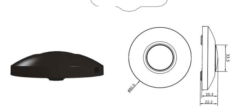 LED Vloerdimmer | 0–50W | Zwart | Fase-afsnijding (RC)