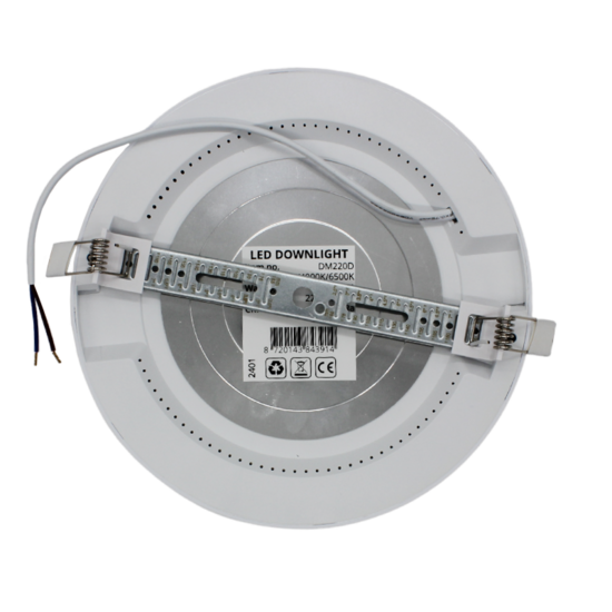Led downlight in/opbouw | Ø220 | 15W | CCT-switch | Dimbaar