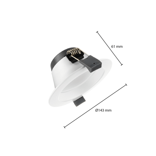 Led downlight Ortho | Ø120 | 12W | CCT-switch