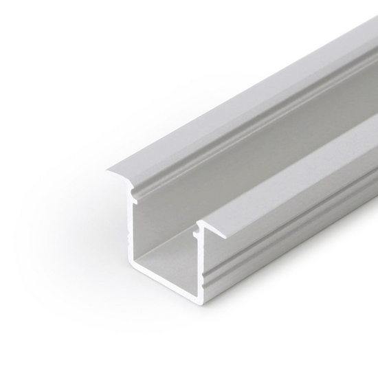 LED-Einbauprofil bis 10 mm | 2M | Silber