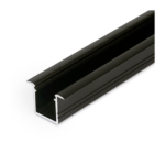 Ledstrip inbouwprofiel tot 10mm | 2M | Zwart