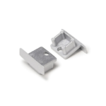 Eindkap met kabelopening tbv inbouwprofiel tot 10mm | Zilver | 20 stuks