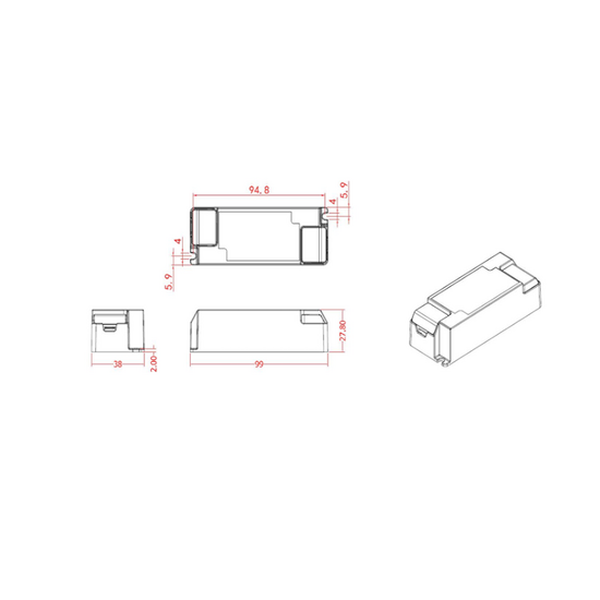 Led driver | Dimbaar | 500mA | 18-20W | Voor Sia & Ortho