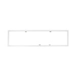 Wit aluminium inbouwframe voor LED paneel 120 x 30 cm
