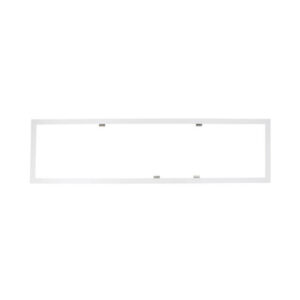 Wit aluminium inbouwframe voor LED paneel 120 x 30 cm