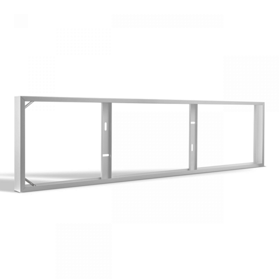 Mat wit metalen opbouwframe voor LED paneel 120 x 30 cm