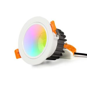 Witte Mi-Light RGB+CCT inbouwdownlight van 6 watt