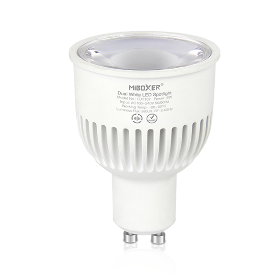 Mi-Light FUT107 slimme GU10 CCT ledspot