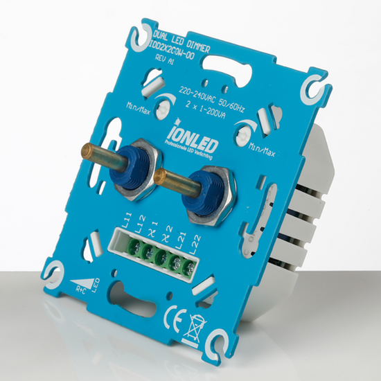 DUO TRIAC LED DIMMER | 2×0.3-200 WATT | ION INDUSTRIES