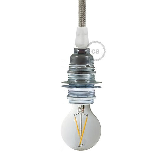Industriële Lampfitting E14 - Zilver ECO