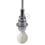 Industrial E14 Lamp Holder - Silver LUXURY
