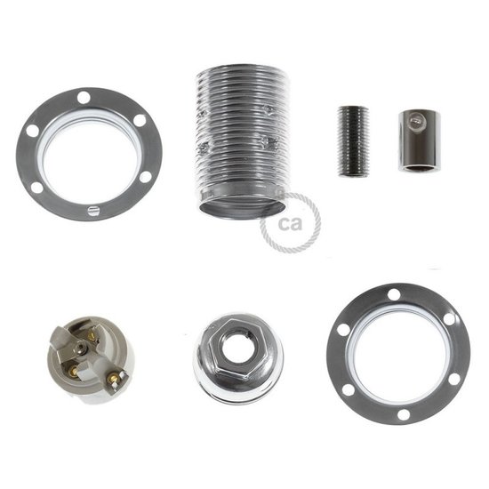 Industriële Lampfitting E14 | Zilver LUXE - Image 3
