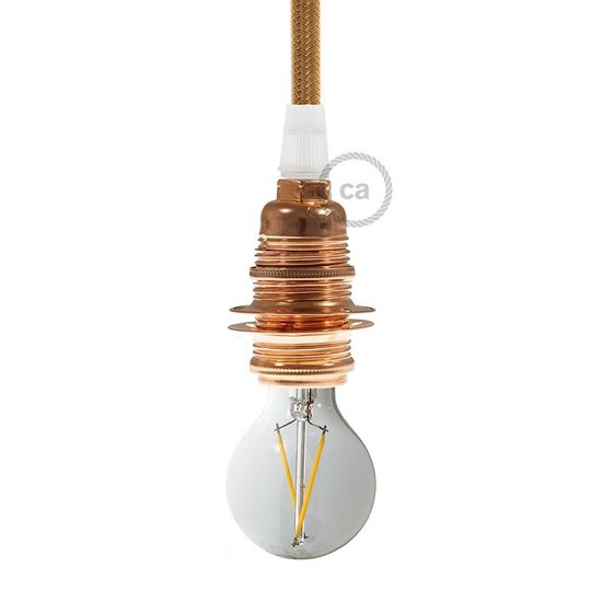 Industrial Lamp Holder E14 - Copper ECO