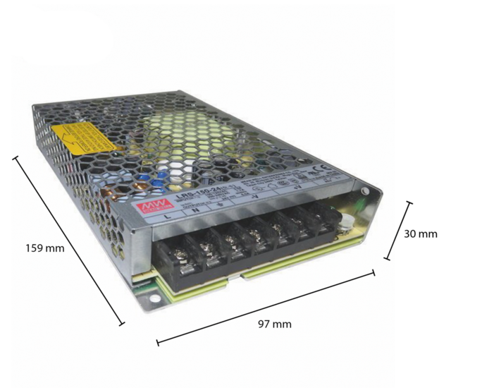 Led driver | 24V | 150W | IP20 | Meanwell