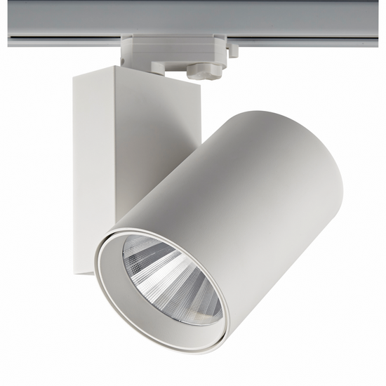 Witte 3-fase railspot 60W in 3000K