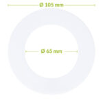 Led downlight verloopring | Ø 65-105mm | Wit