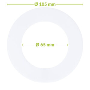 Led downlight verloopring | Ø 65-105mm | Wit
