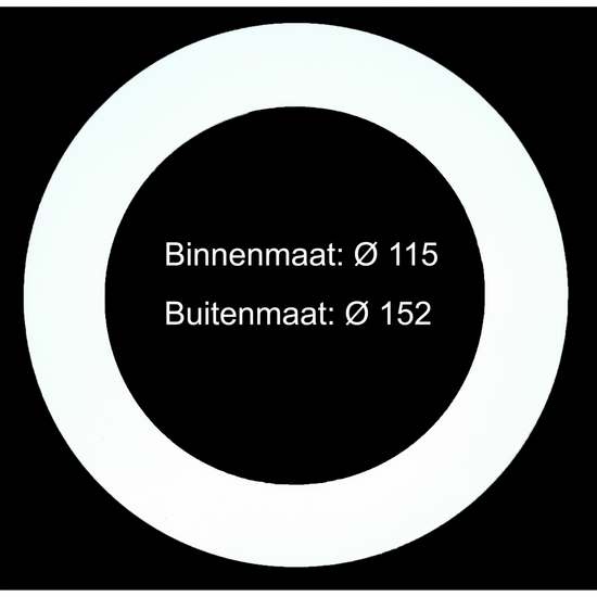 Led downlight verloopring | Ø115-152mm | Wit